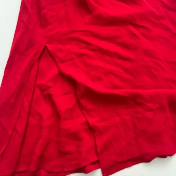 Reformation Cassandra Dress Cherry Red - Picture 5 of 9